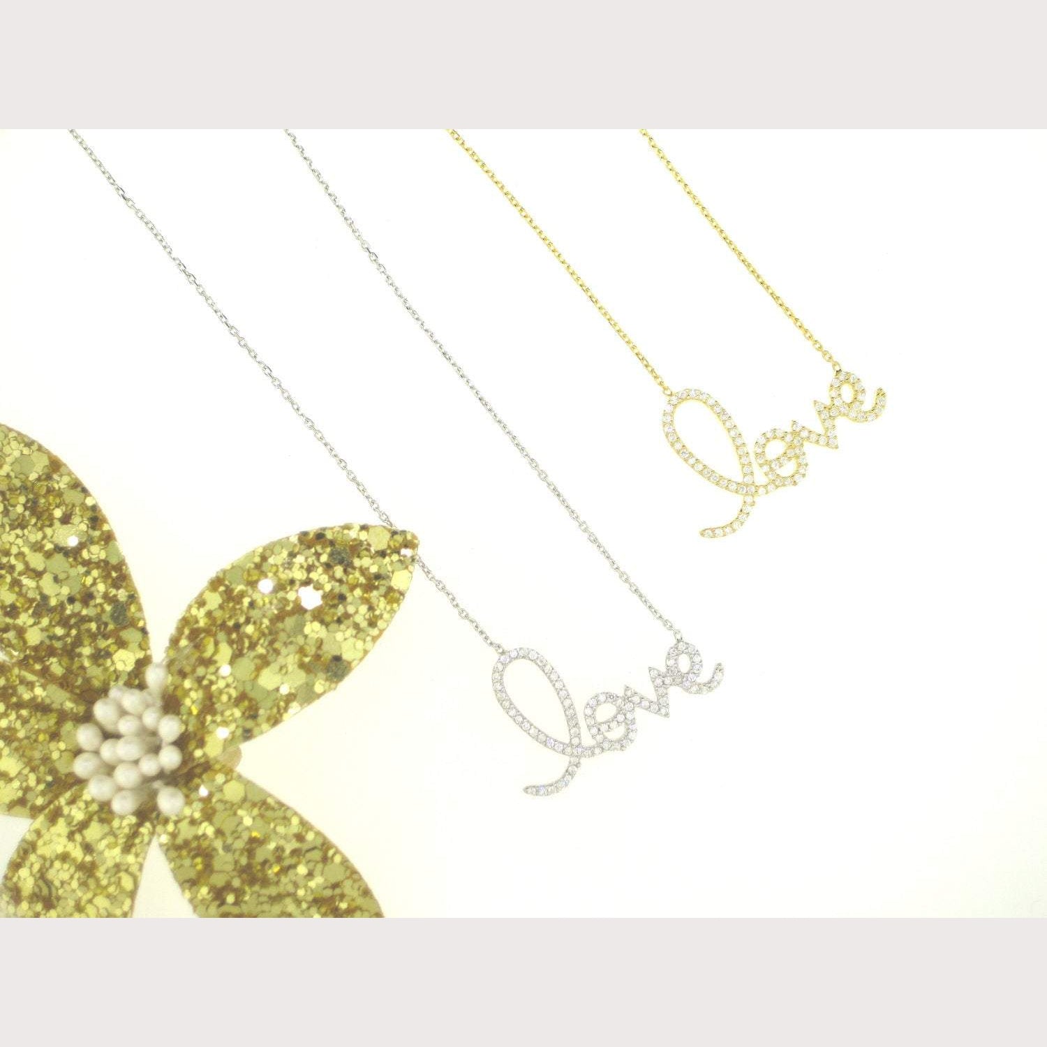 Large LOVE Necklace