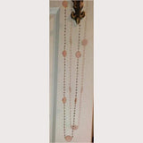 Pink Quartz Bead Necklace