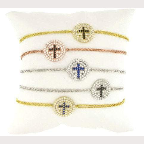 TWO WEEK SALE Chic Cross Disc Bracelet