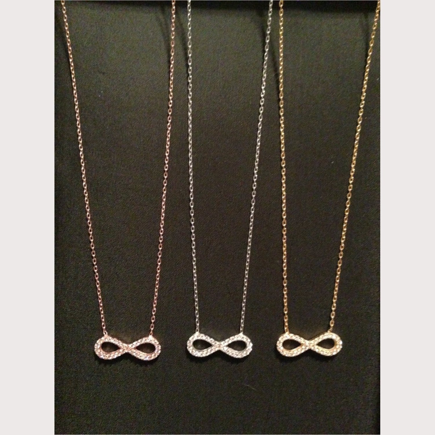 Infinity Pave Necklace