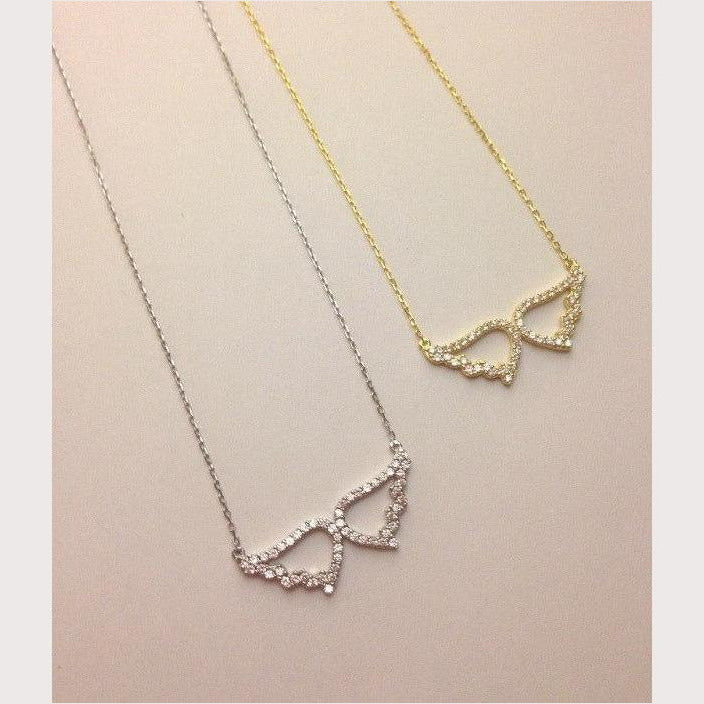 SALE--Small Pave Angel Wings