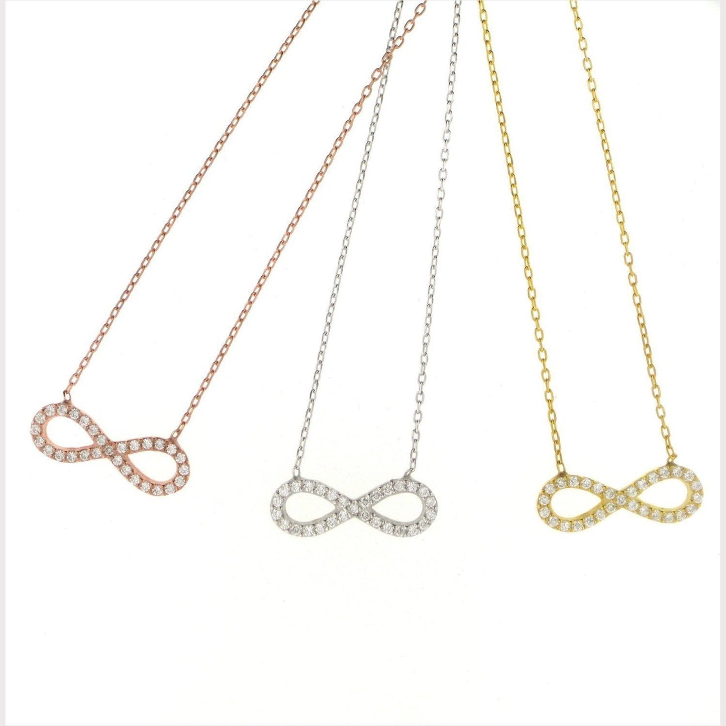 Infinity Pave Necklace
