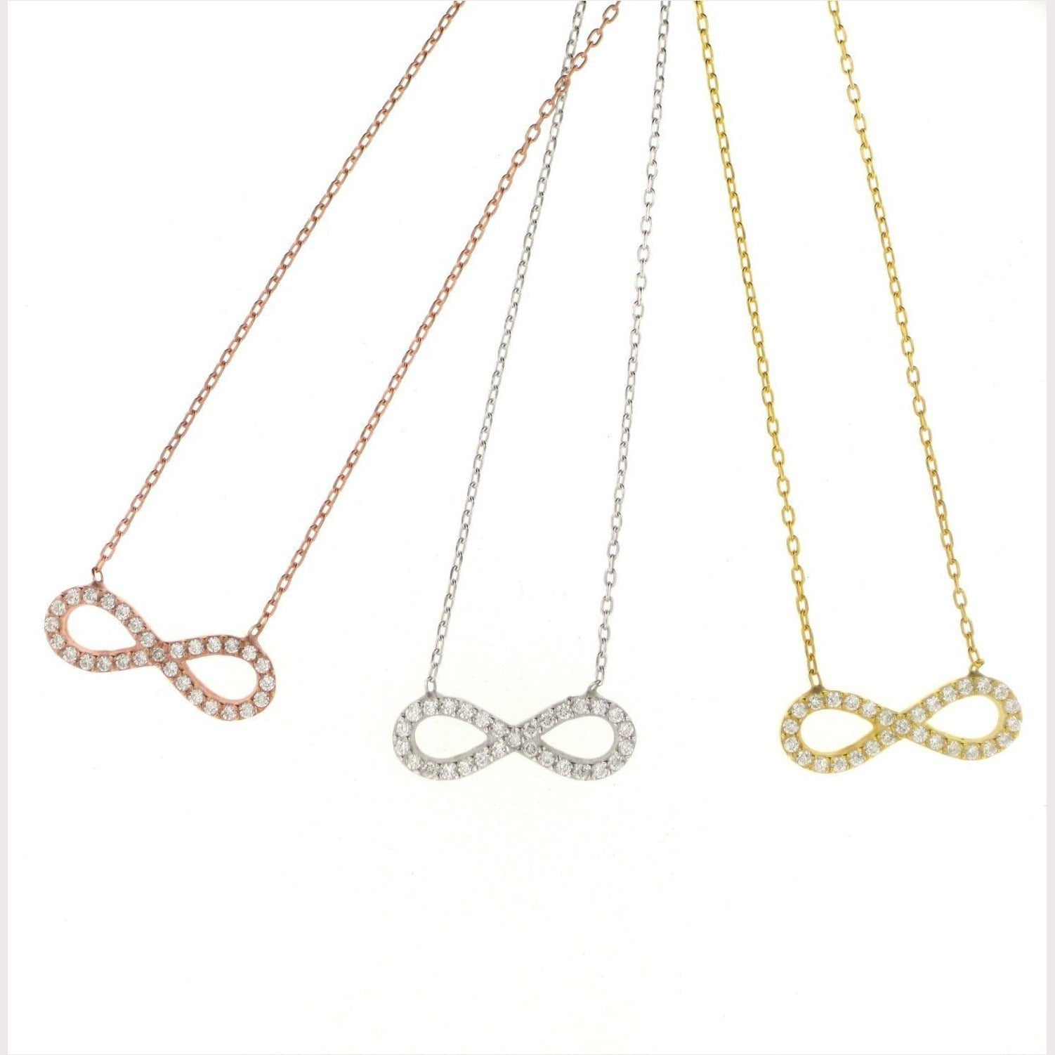 Infinity Pave Necklace