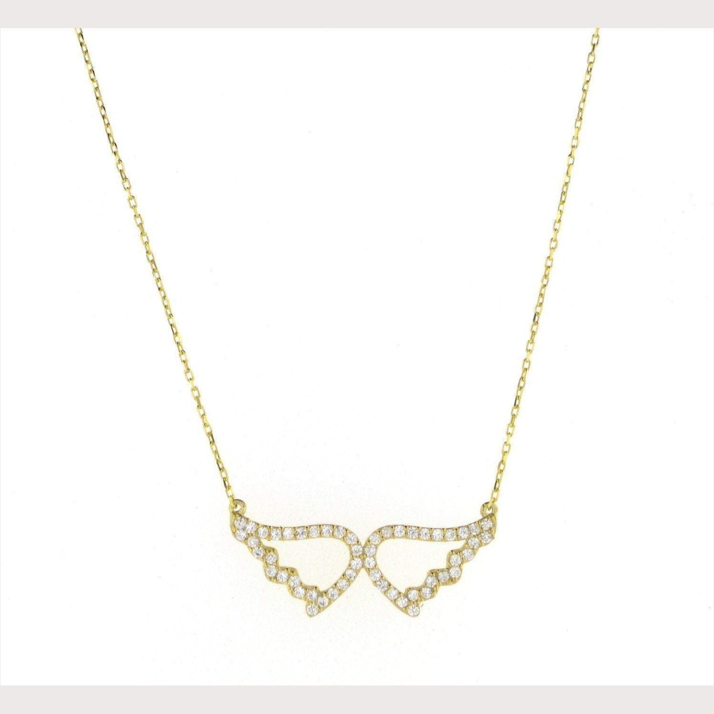 SALE--Small Pave Angel Wings