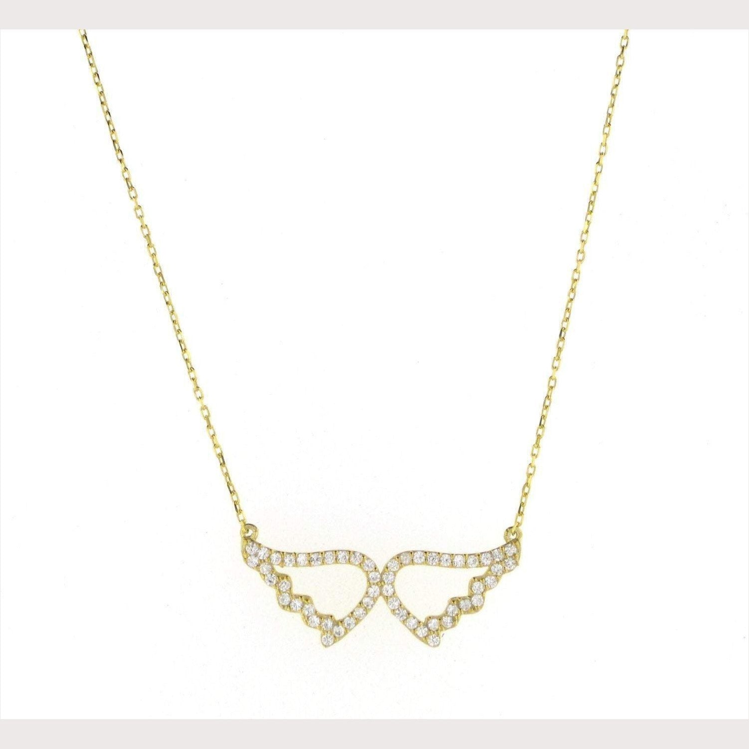 SALE--Small Pave Angel Wings