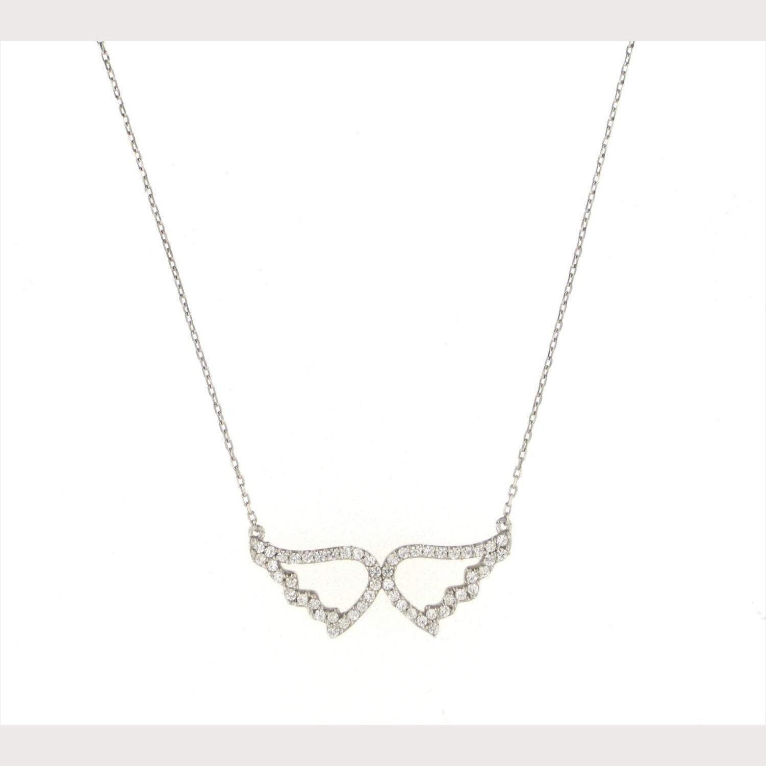 SALE--Small Pave Angel Wings
