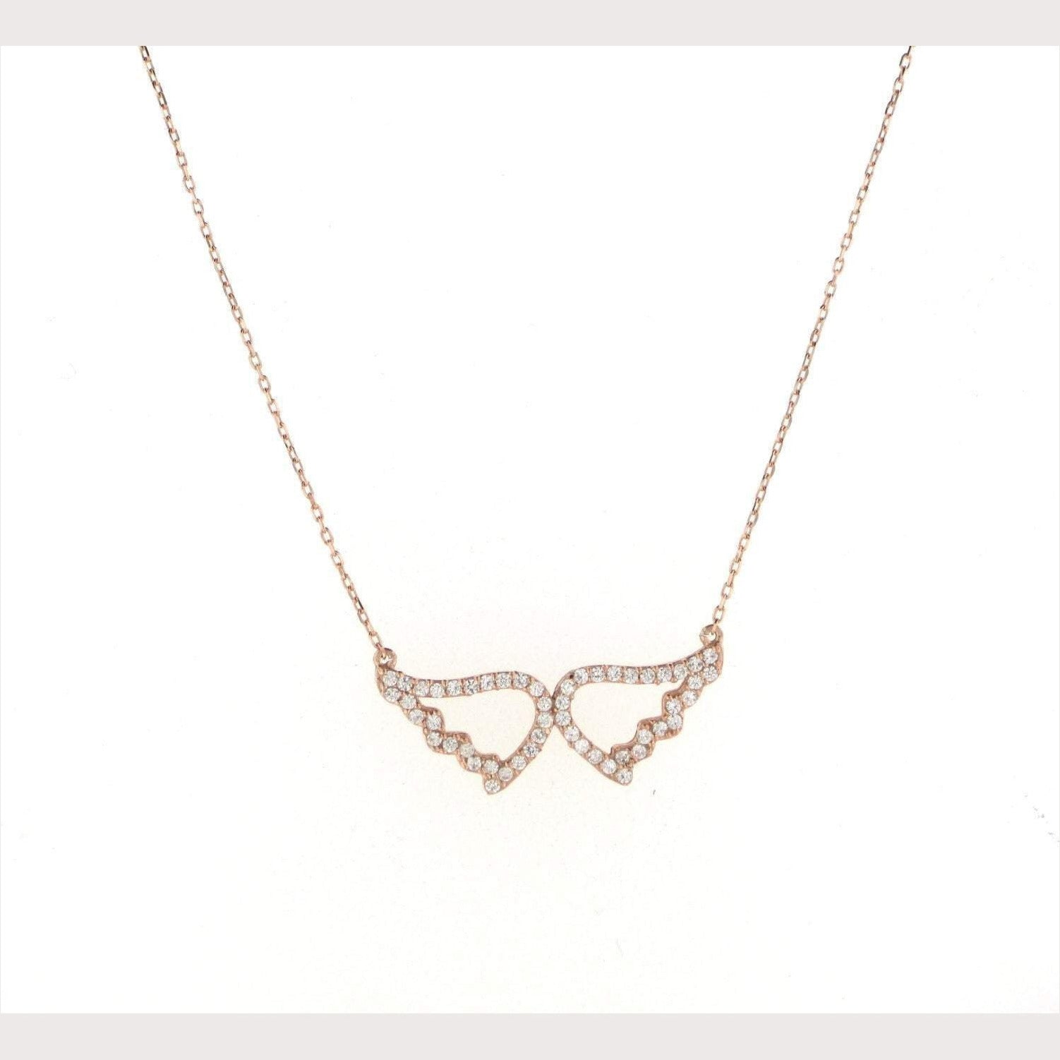 SALE--Small Pave Angel Wings