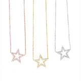SALE--Pave Star Necklace