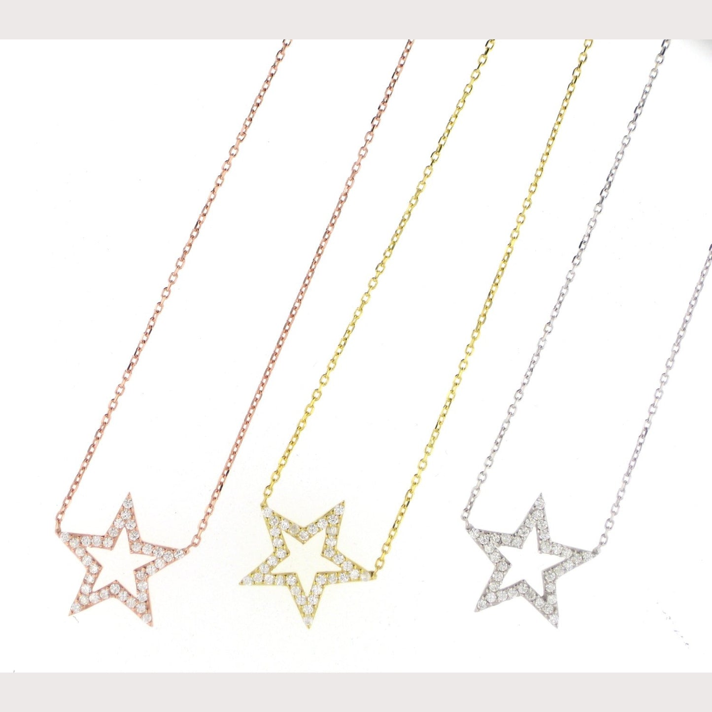 SALE--Pave Star Necklace