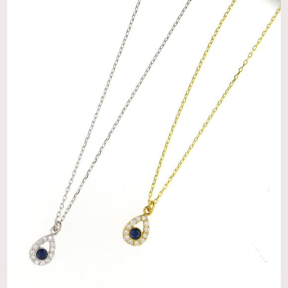 TearDrop Sapphire Necklace