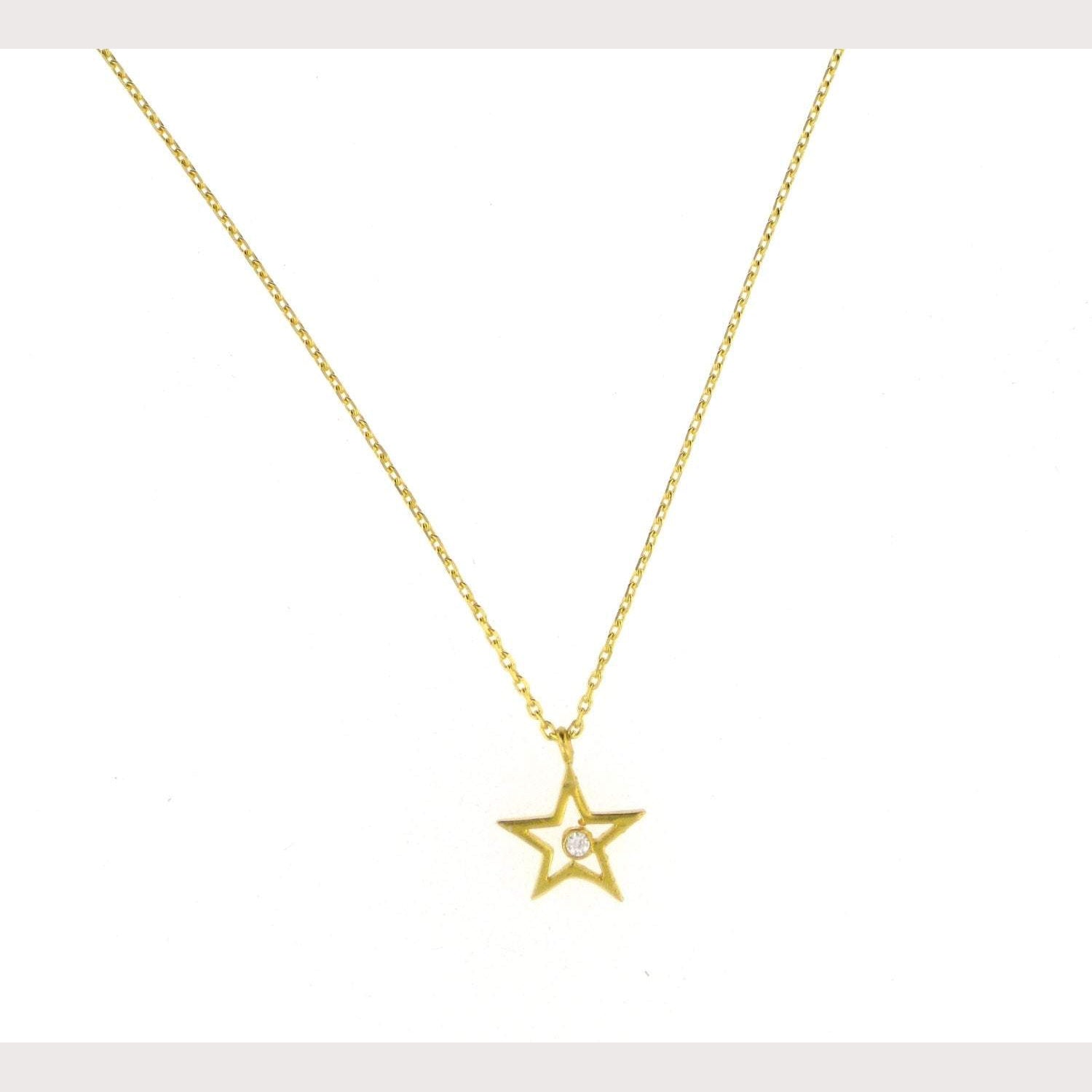 Gold Star Necklace