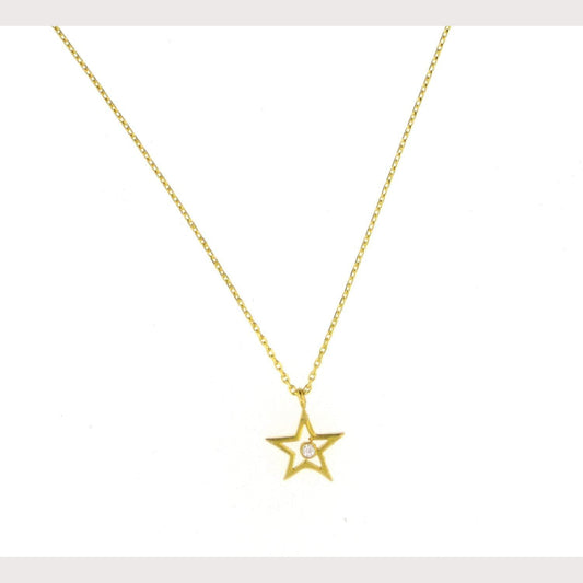 Gold Star Necklace