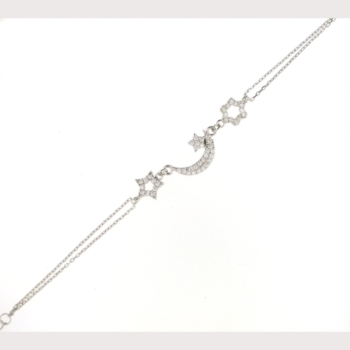 Moon & Stars Bracelet-Yellow Gold