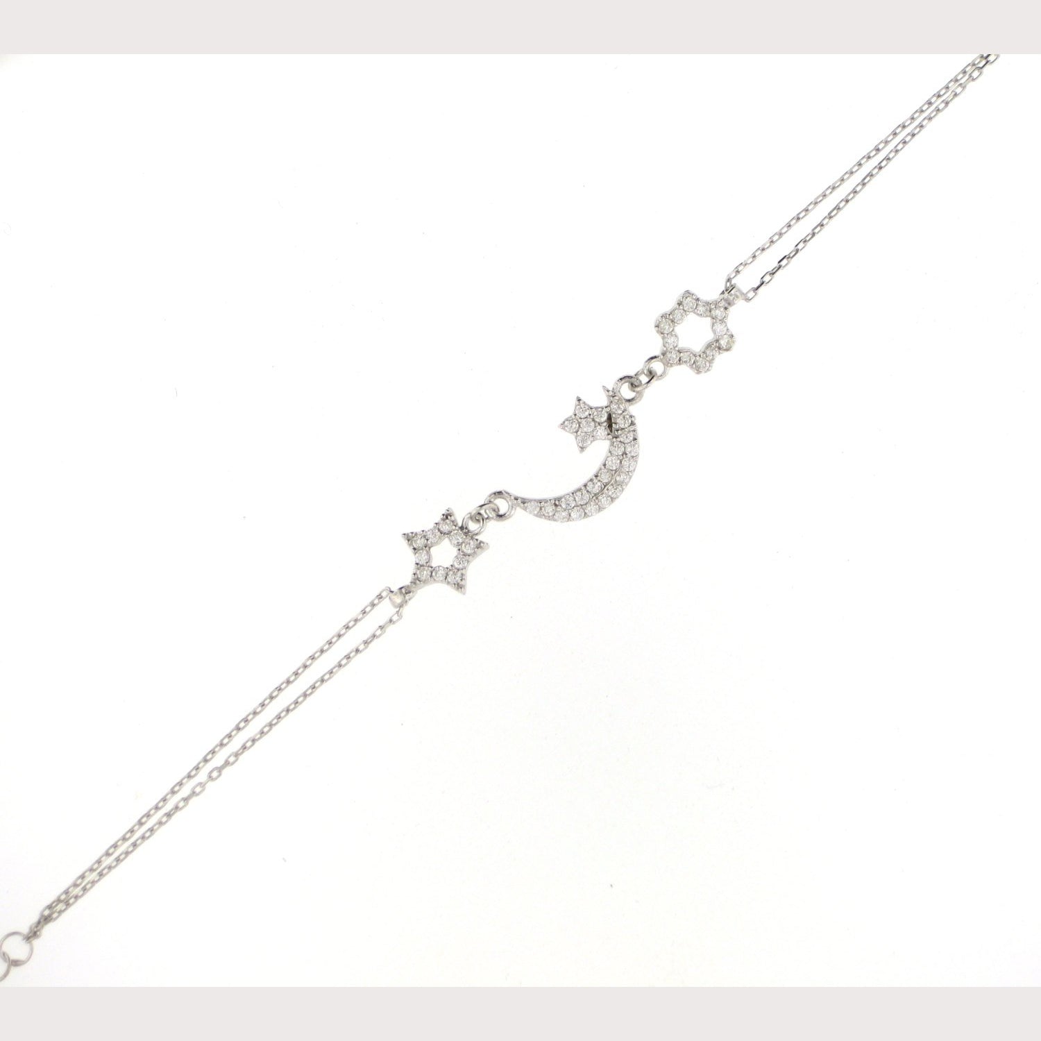 Moon & Stars Bracelet-Yellow Gold