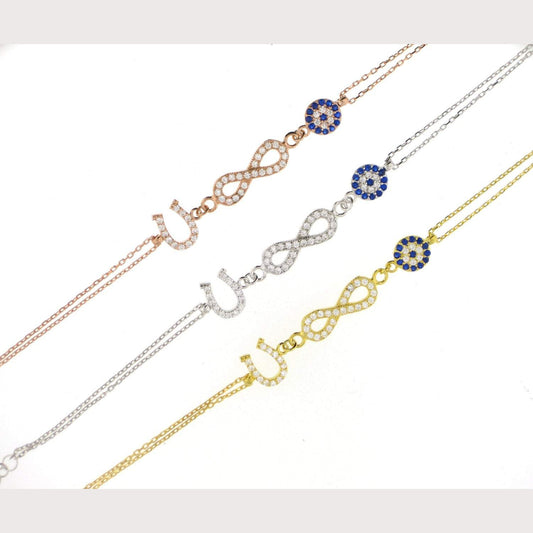 Lucky Infinity Bracelet-Silver