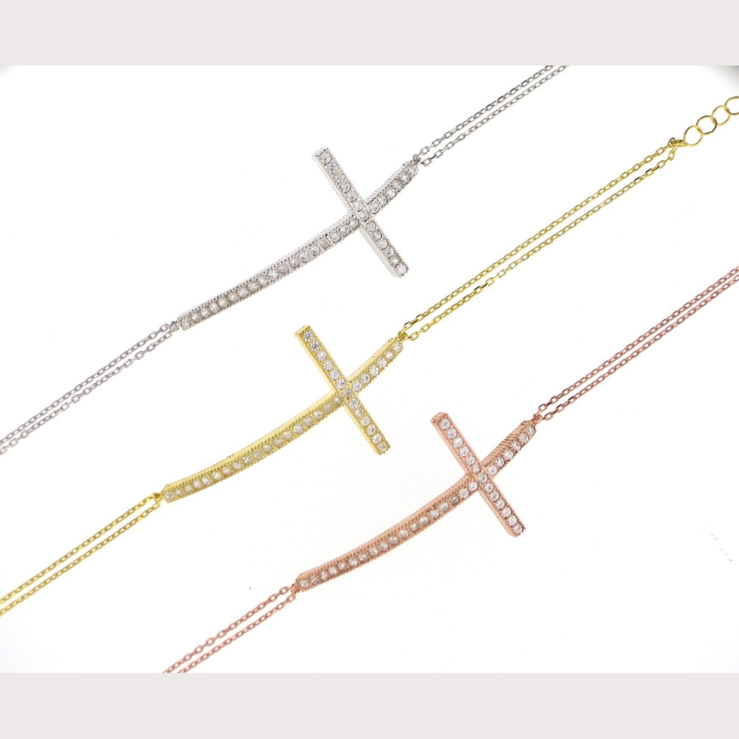 Large Sideway Cross Bracelet