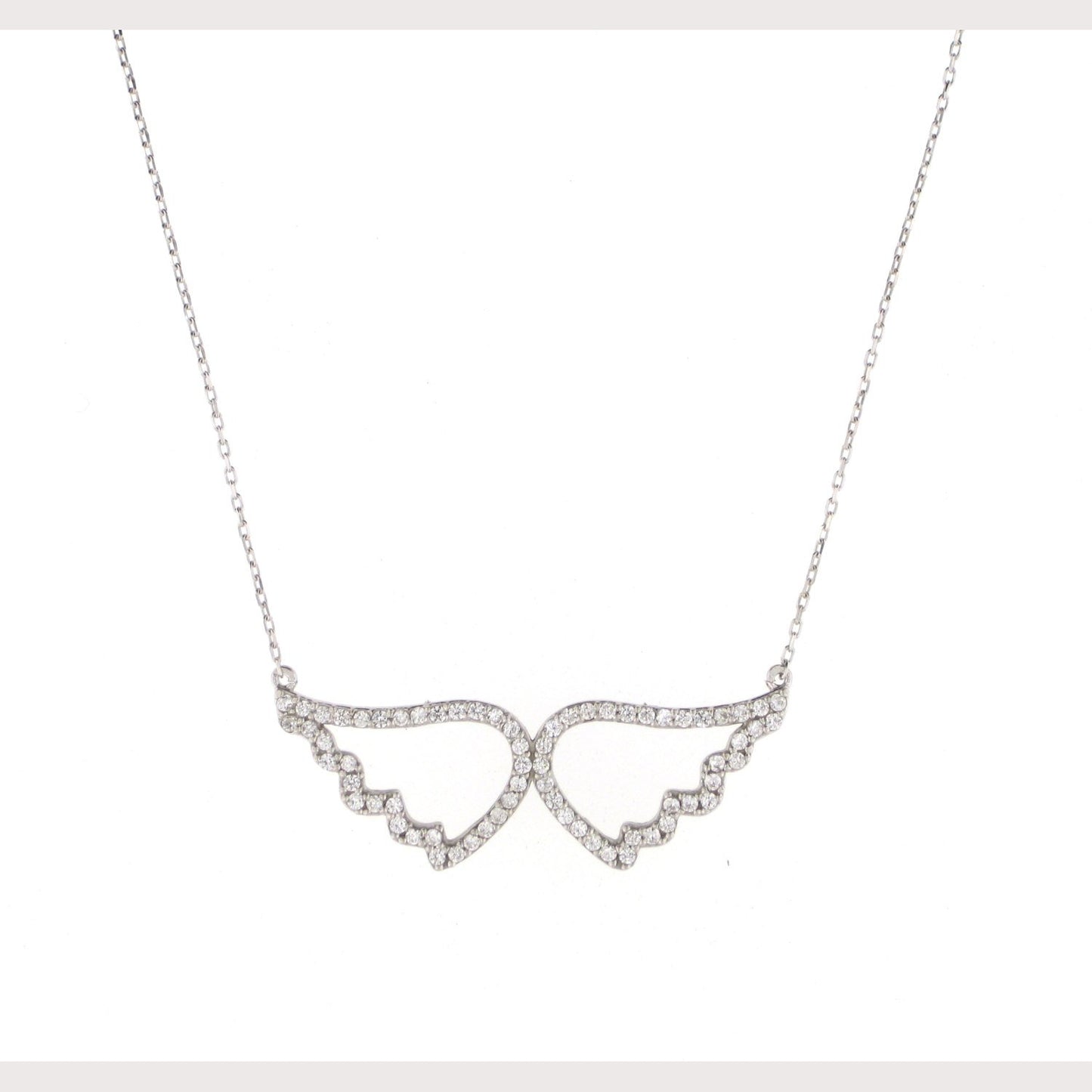 SALE--Large Pave Angel Wings