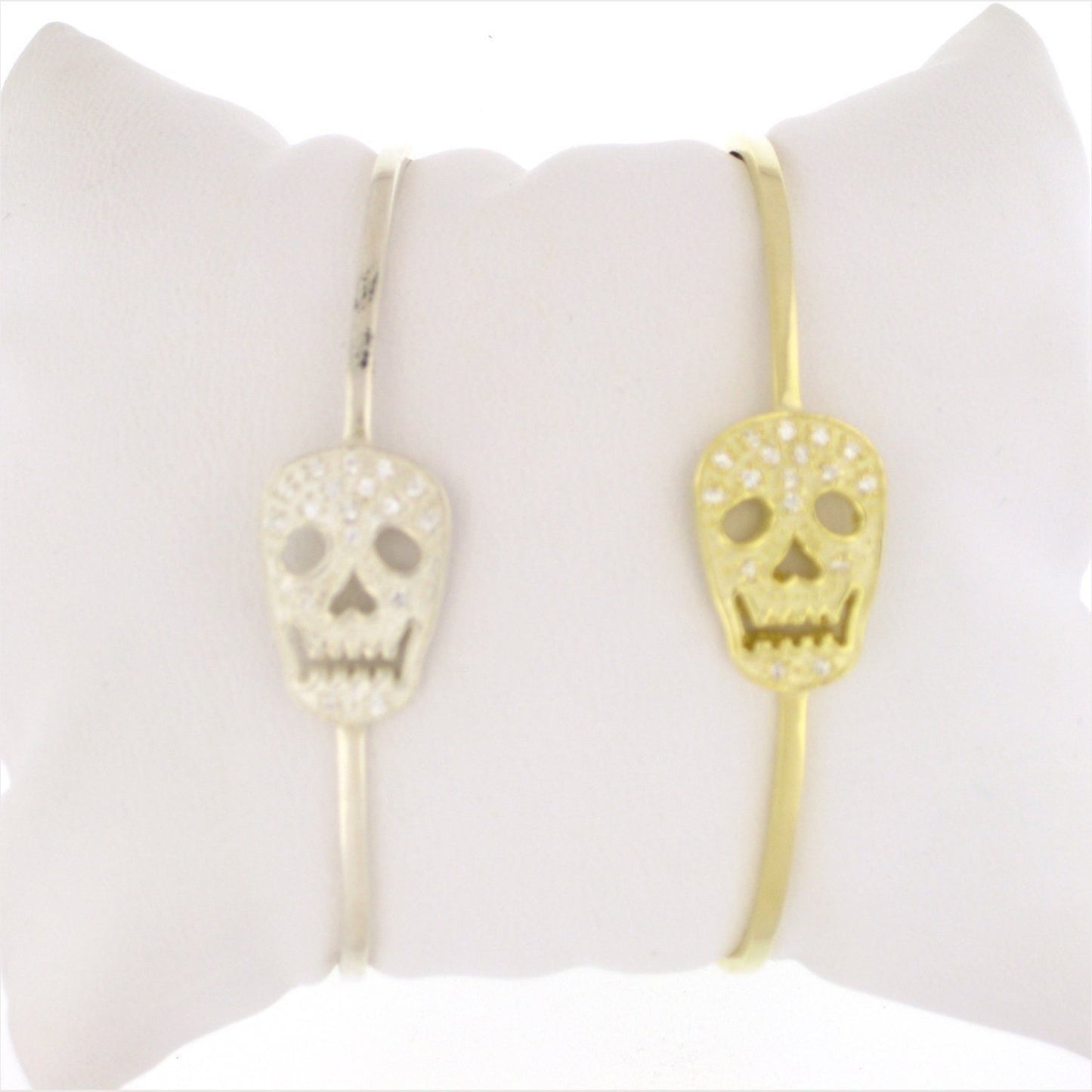 SALE---Gold Skull Bangle