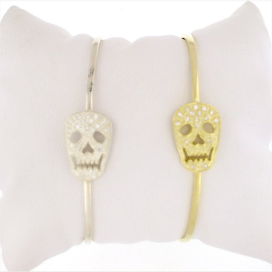 SALE---Gold Skull Bangle