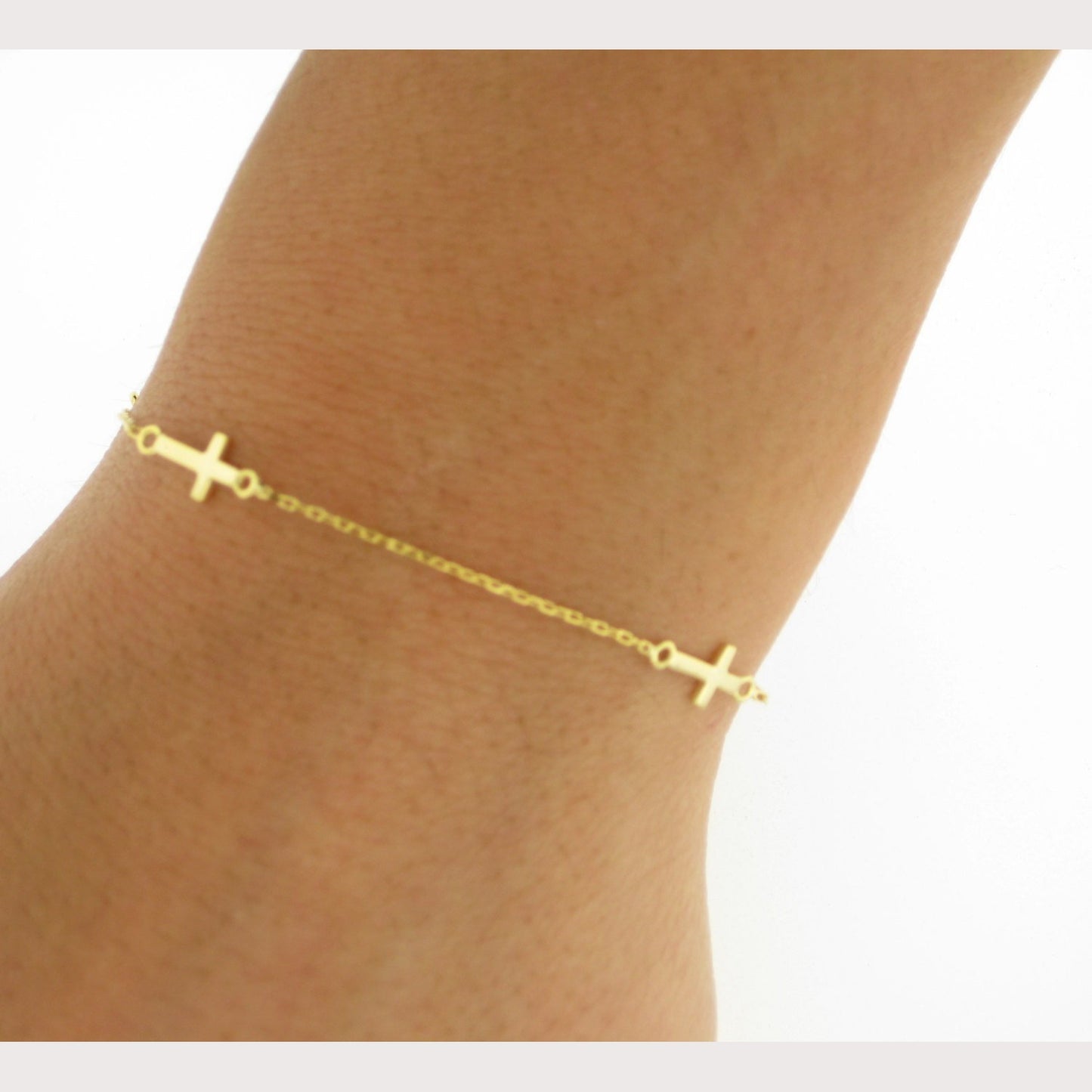 SALE---Multiple Sideway Cross Bracelet
