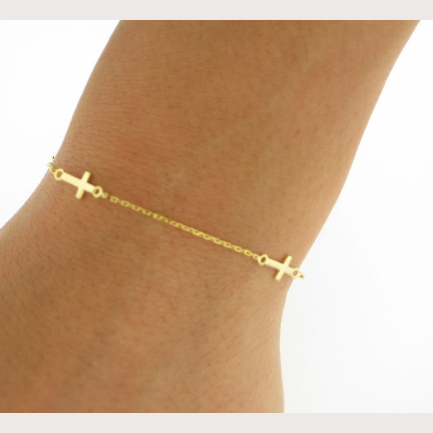 SALE---Multiple Sideway Cross Bracelet