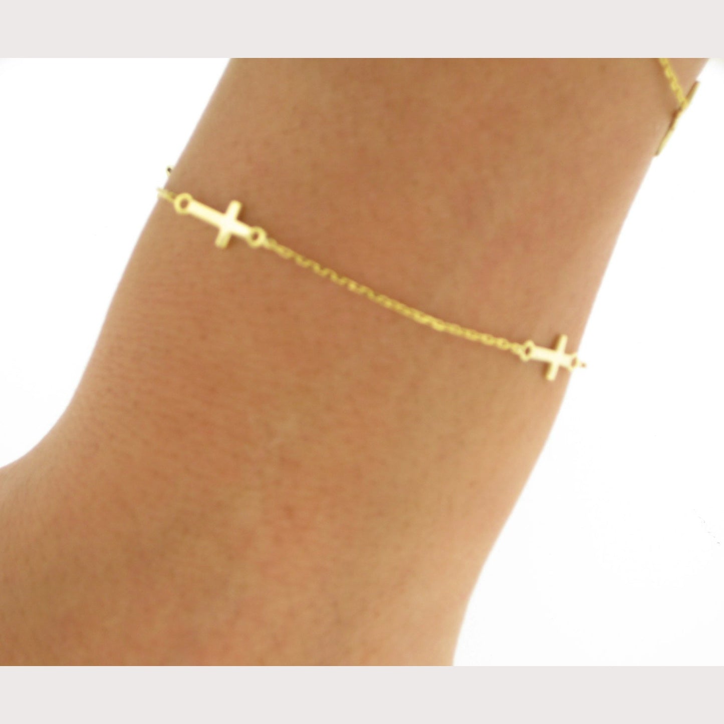SALE---Multiple Sideway Cross Bracelet