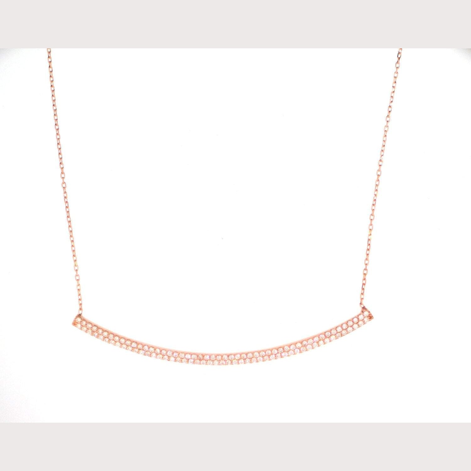 Pave Bar Necklace