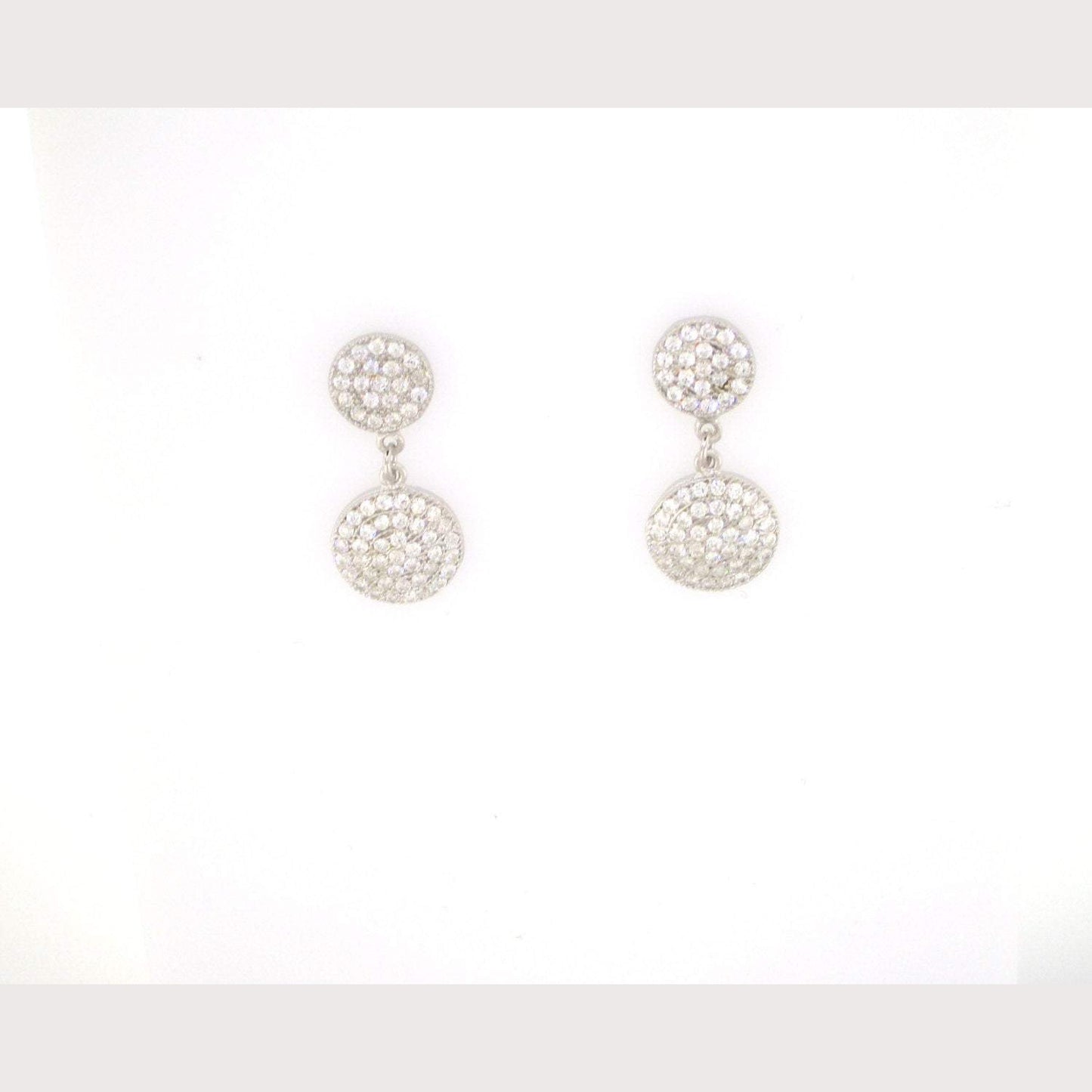 Double Disc Earrings-Yellow Gold