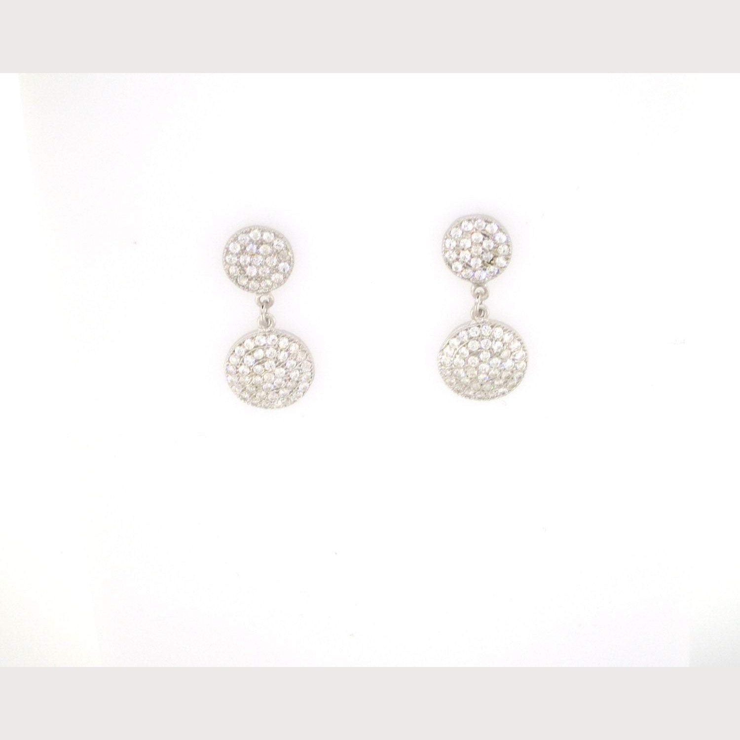 Double Disc Earrings-Yellow Gold