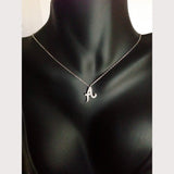 Pave (N) Initial Necklace