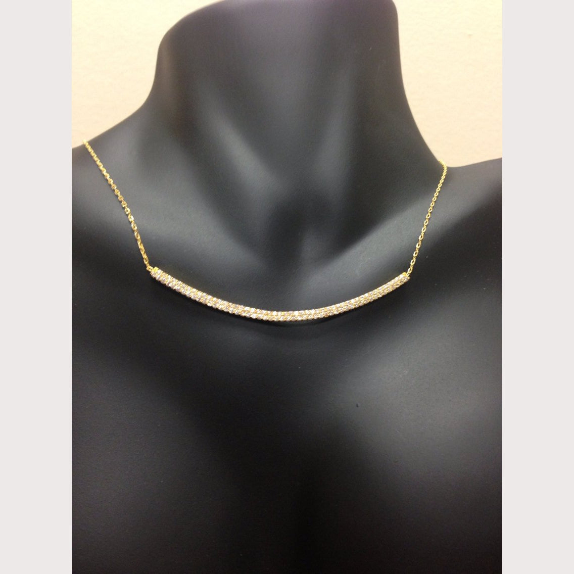 Pave Bar Necklace