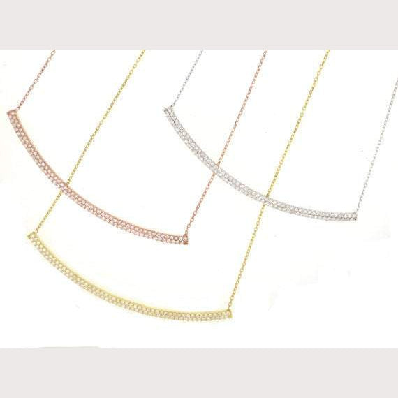 Pave Bar Necklace