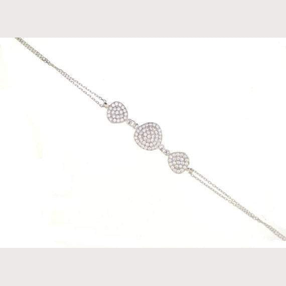 Triple Disc Chain Bracelet-Yellow Gold