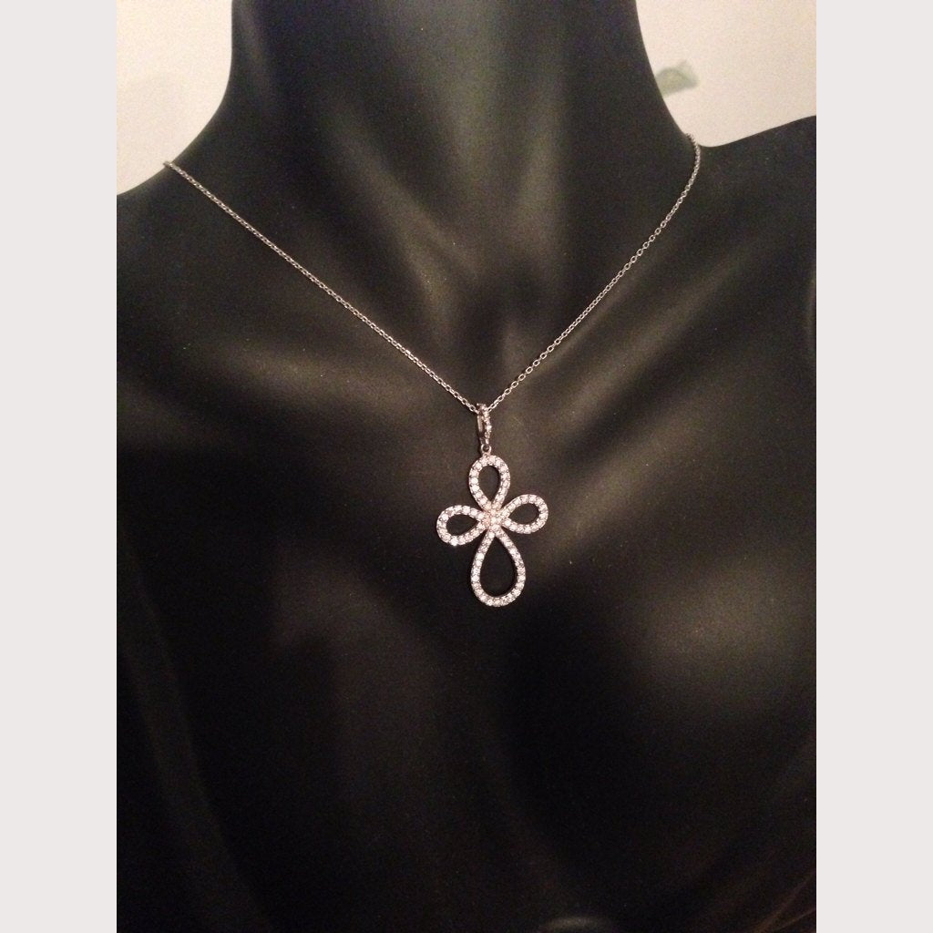 Large Loop of Faith Cross Necklace