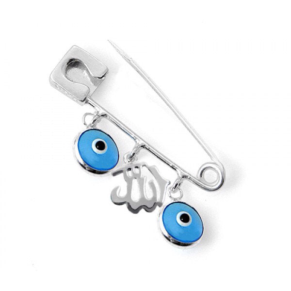 Gold Allah Evil Eye Pin