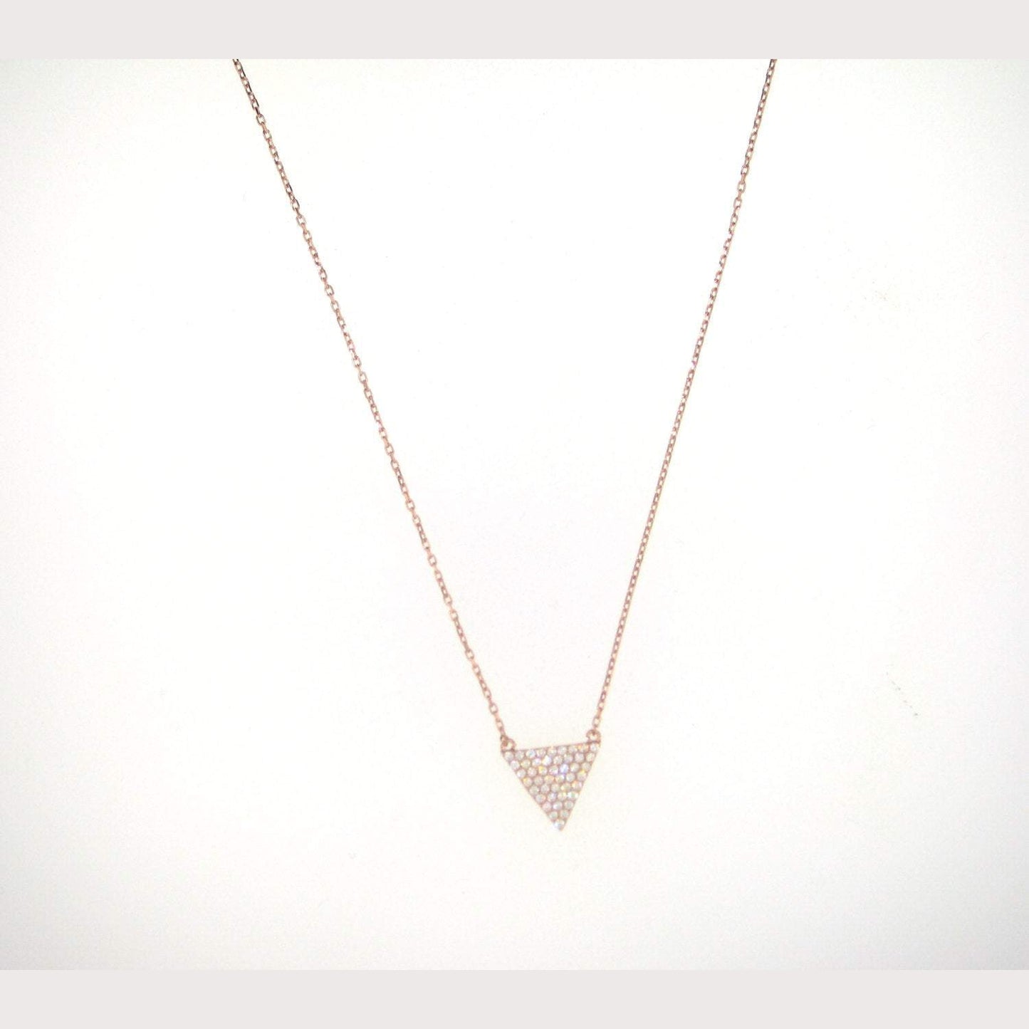 Triangle Arrow Necklace-Yellow Gold