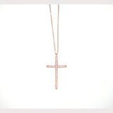 Long Chain Cross Necklace