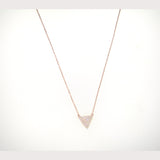 Triangle Arrow Necklace-Yellow Gold