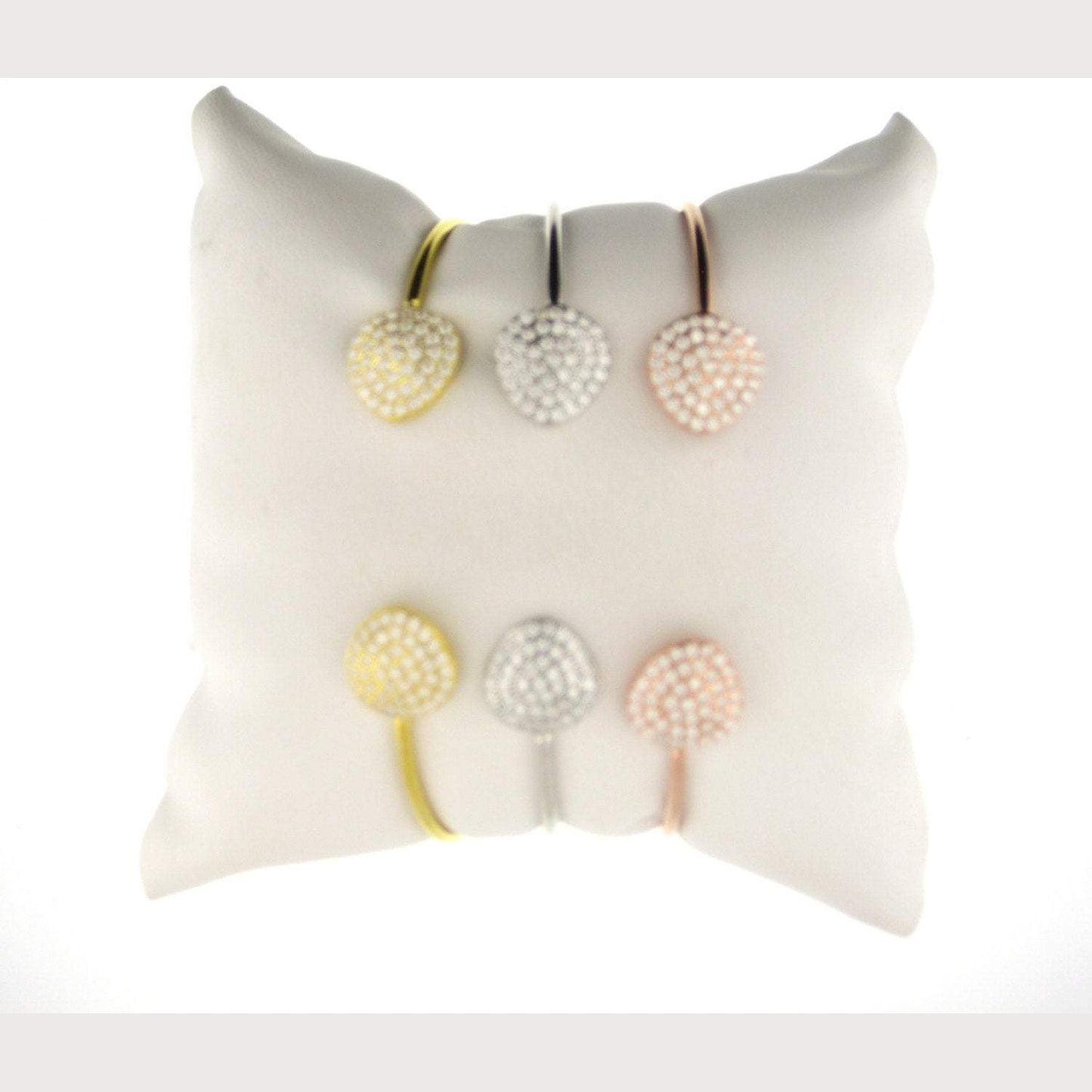 Triangle Disc Bangle-Yellow Gold
