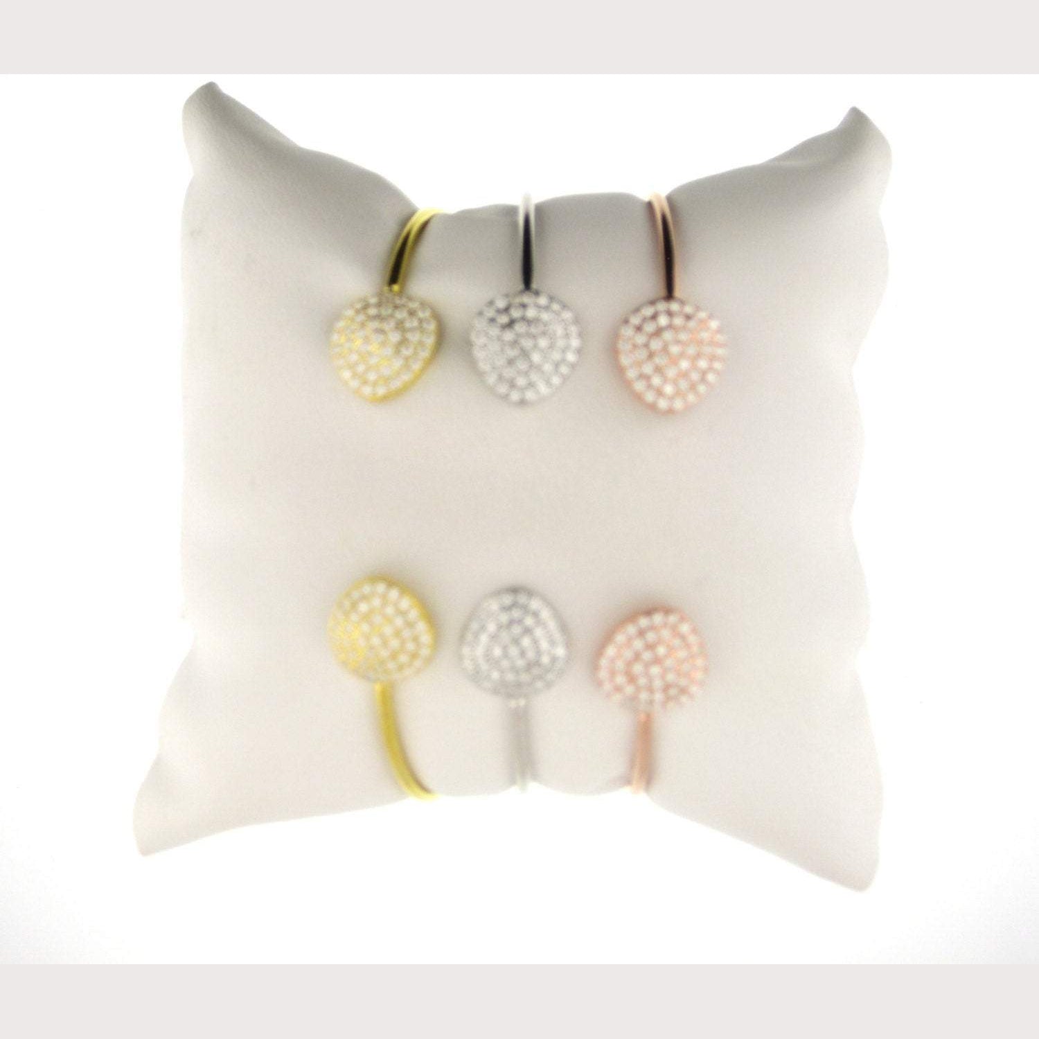 Triangle Disc Bangle-Yellow Gold