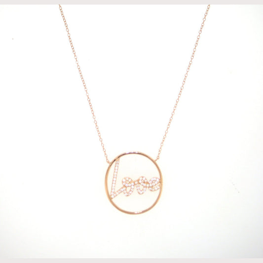 Eternal Love Script Necklace