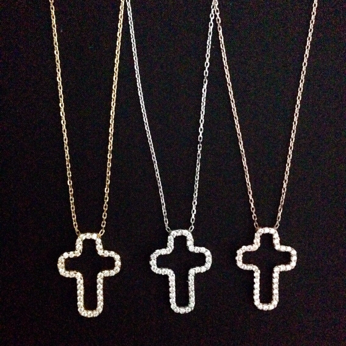 Open Cross Necklace