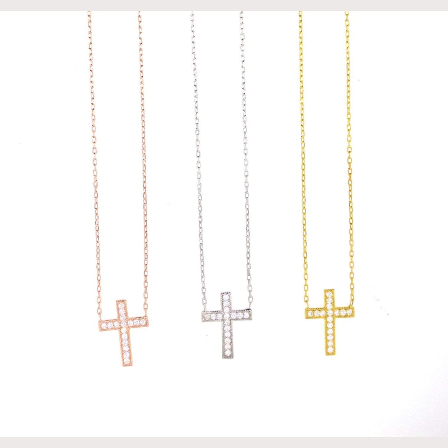 Angelic Pave Cross