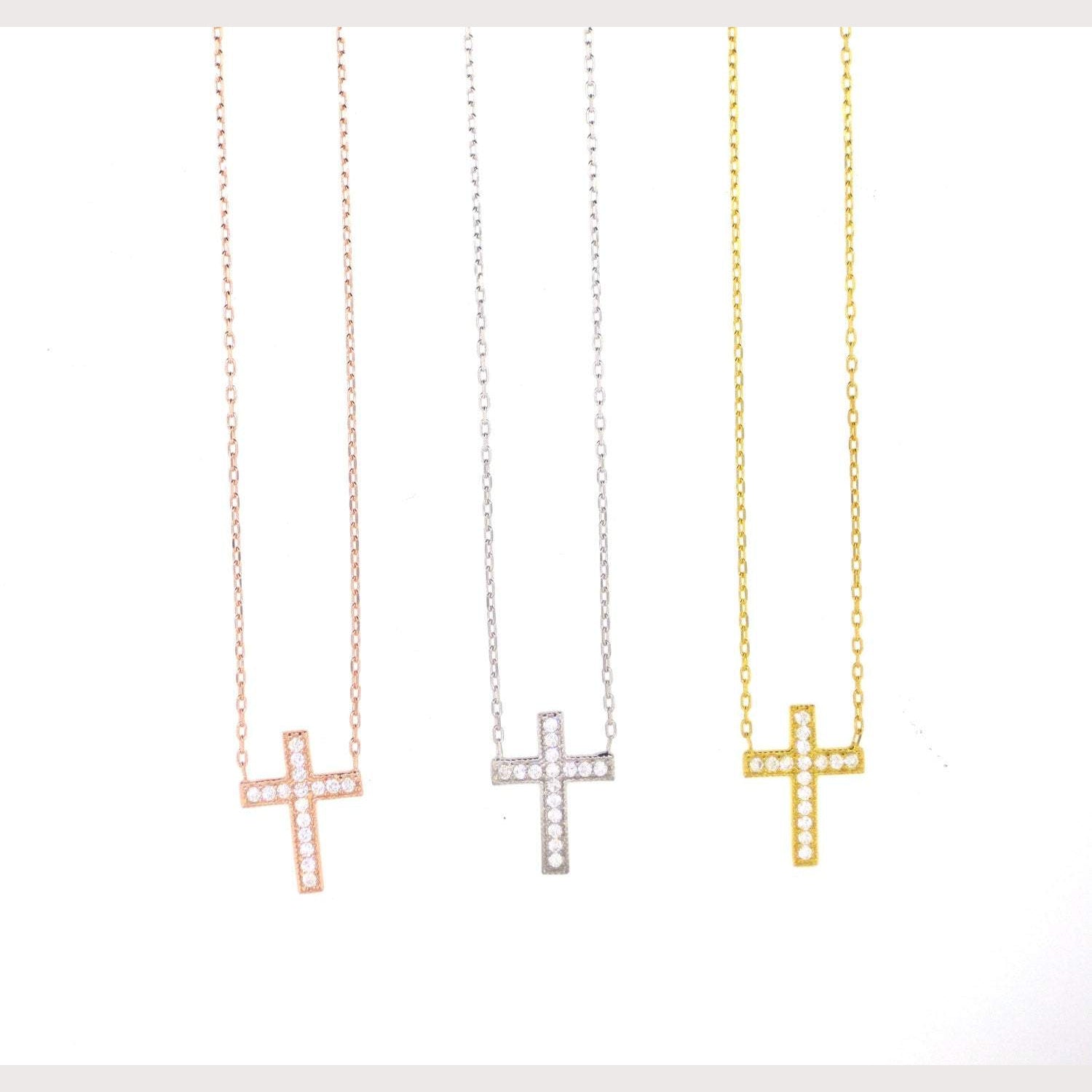 Angelic Pave Cross