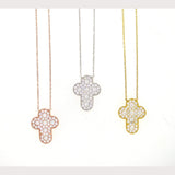 Puffy Cross Necklace
