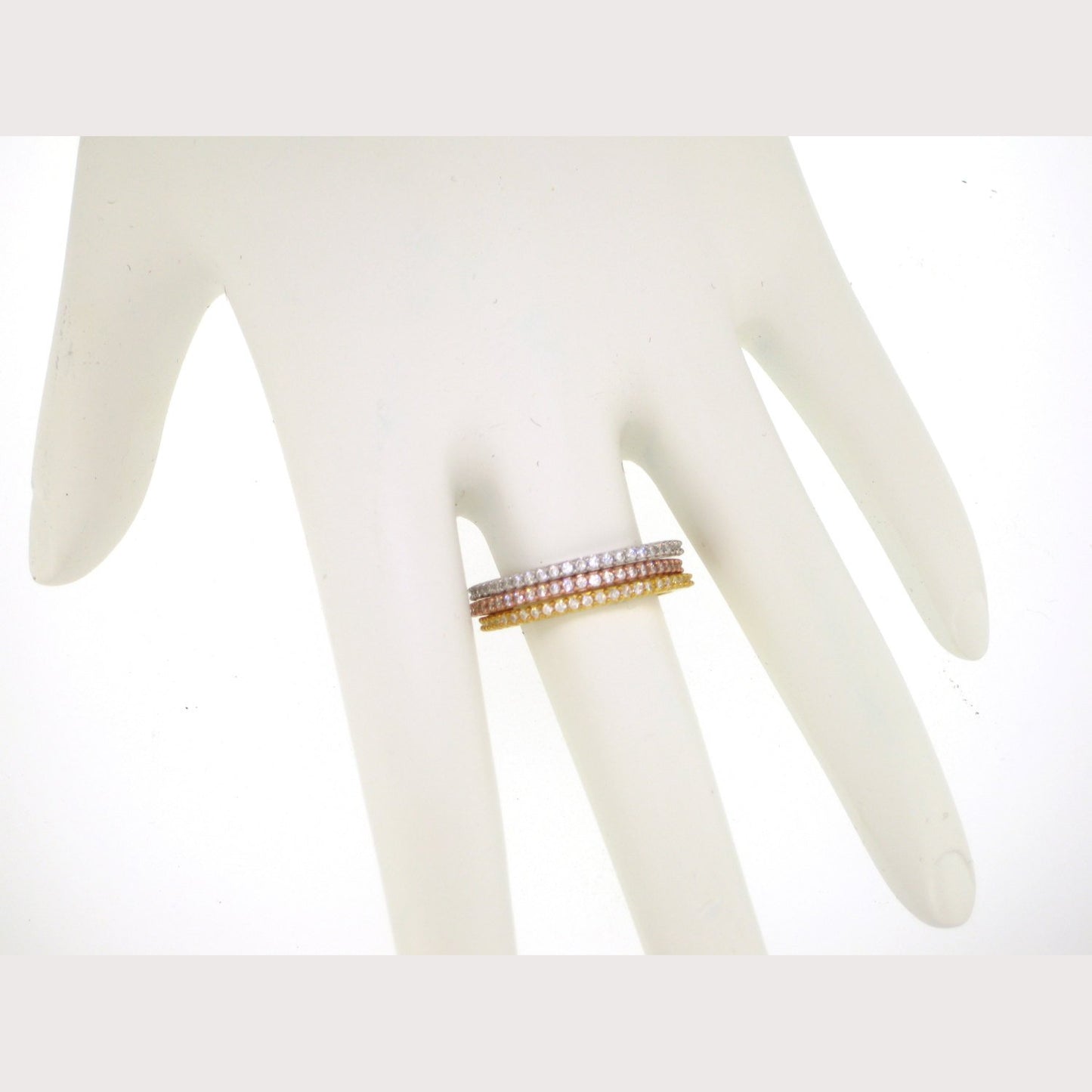 Eternity TriColor Stackable Rings