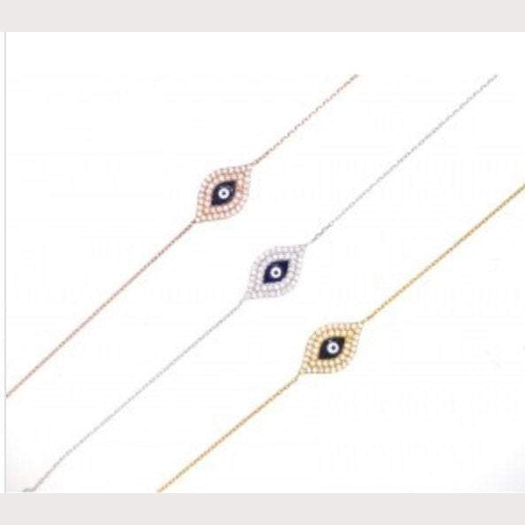 Evil Eye Enamel Bracelet