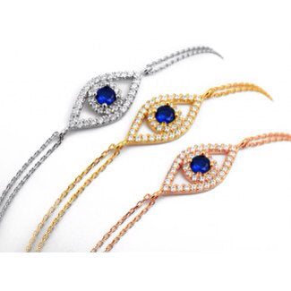 Evil Eye Sapphire Bracelet