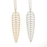 Long Chain Leaf Necklace
