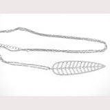 Long Chain Leaf Necklace
